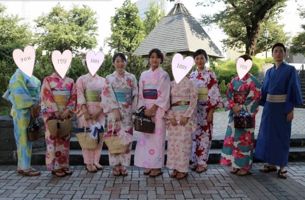 全員の浴衣姿